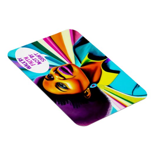 教会のレディーウォークby信仰アートマグネット マグネット (右側)