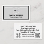 教会のロゴソシモダンアル 名刺 (正面/裏面)