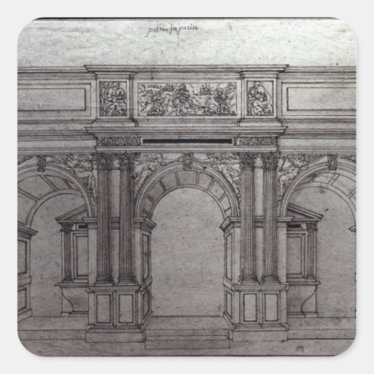 教会のロドスクリーン スクエアシール (正面)