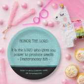 教会の主君の仕事を敬パーソナライズされたう ペーパープレート (パーティー)