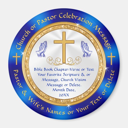 教会の会員のための安価な贈り物，バルクまたは1つ， マグネット (正面)