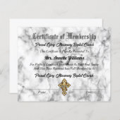 教会の会員証 (正面/裏面)