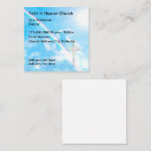 教会の信仰ビジネスカードレインボー スクエア名刺 (正面/裏面)