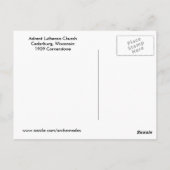 教会の入り口 ポストカード (裏面)