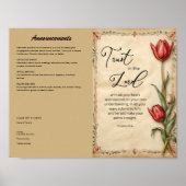 教会の公報ダウンロードとプリント ポスター (正面)