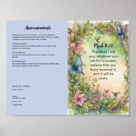 教会の公報ダウンロードとプリント ポスター