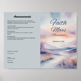 教会の公報ダウンロードとプリント ポスター