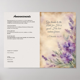 教会の公報ダウンロードとプリント ポスター