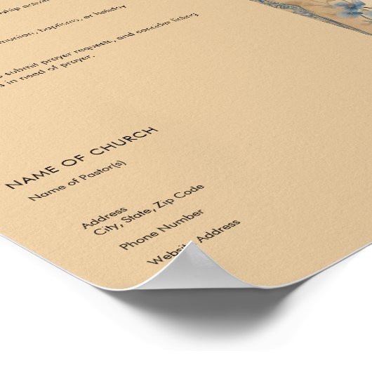 教会の公報 ポスター (角)