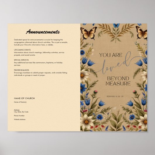 教会の公報 ポスター (正面)