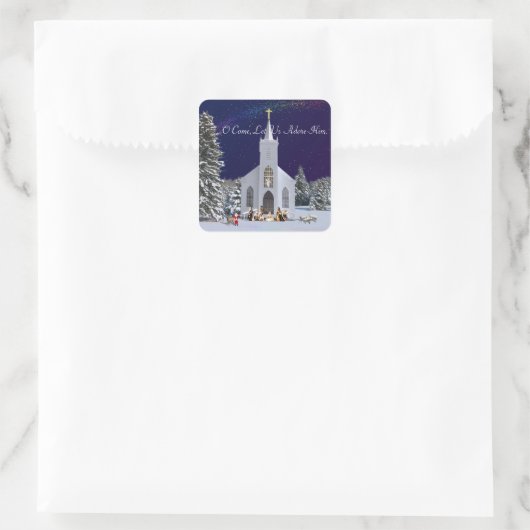 教会の出生 スクエアシール (バッグ)