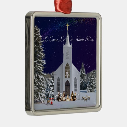 教会の出生 メタルオーナメント (右)