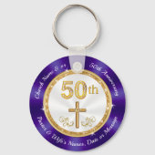 教会の創立50周年とキリスト教の党派の好意、 キーホルダー (正面)