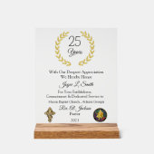 教会の勤続年数 アクリルサイン (正面)