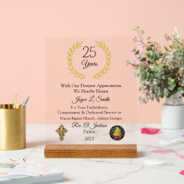 教会の勤続年数 アクリルサイン