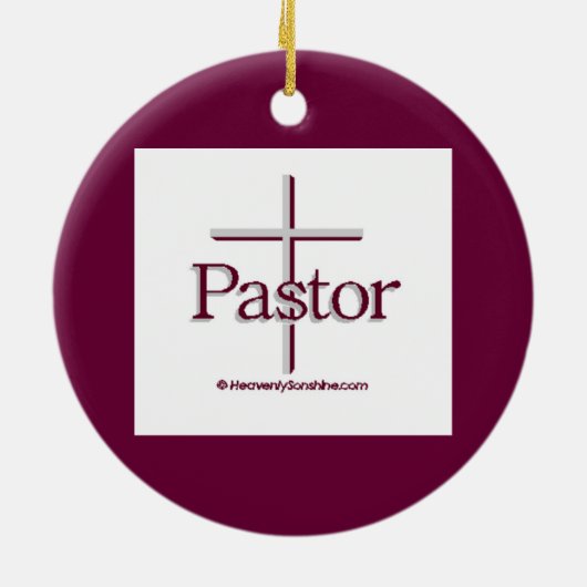 教会の十字架 セラミックオーナメント (裏面)