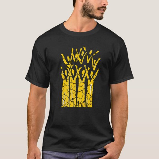 教会の合唱団が歌う 苦悩の表情 Tシャツ (正面)