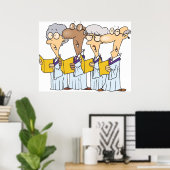 教会の合唱団の歌のポスター ポスター (ホームオフィス)