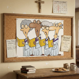 教会の合唱団の歌のポスター ポスター