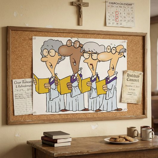 教会の合唱団の歌のポスター ポスター