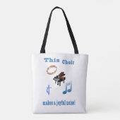 教会の合唱団トートバッグ トートバッグ (裏面)