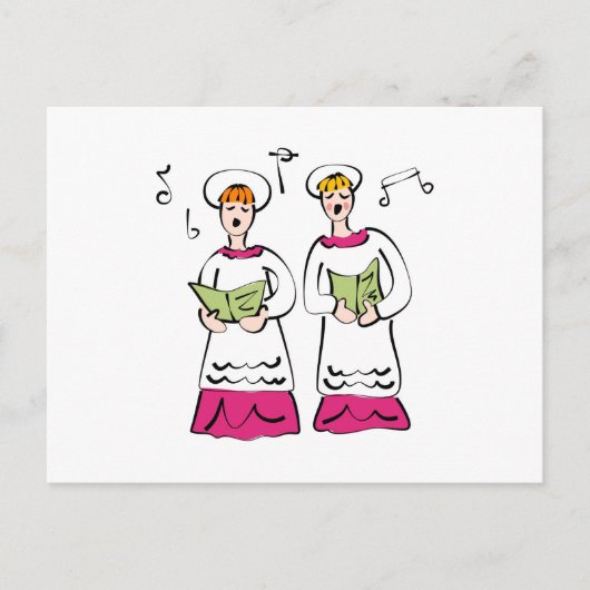 教会の合唱団 ポストカード (正面)