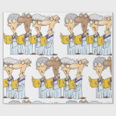 教会の合唱団 ラッピングペーパー (フラット)