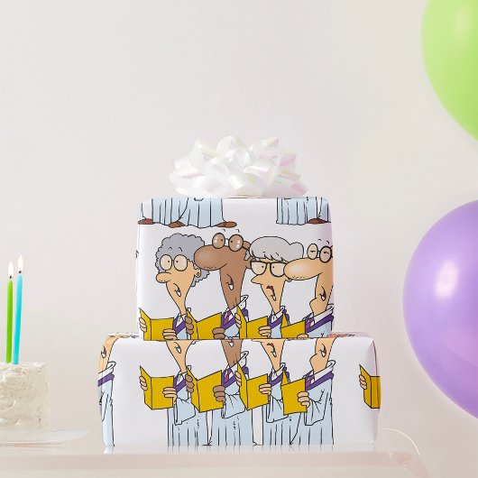 教会の合唱団 ラッピングペーパー