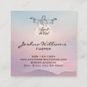 教会の名刺のアウトリーチ スクエア名刺 (裏面)