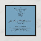 教会の名刺のアウトリーチ スクエア名刺 (裏面)