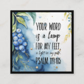 教会の名刺のアウトリーチ スクエア名刺 (正面)