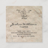 教会の名刺のアウトリーチ スクエア名刺 (裏面)