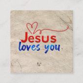 教会の名刺のアウトリーチ スクエア名刺 (正面)