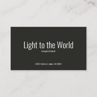 教会の名刺 名刺