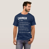 教会の名前の定義は家族を意味おもしろいする Tシャツ (正面フル)