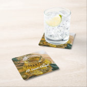 教会の名前バイブル聖句 スクエアペーパーコースター (インサイチュ)