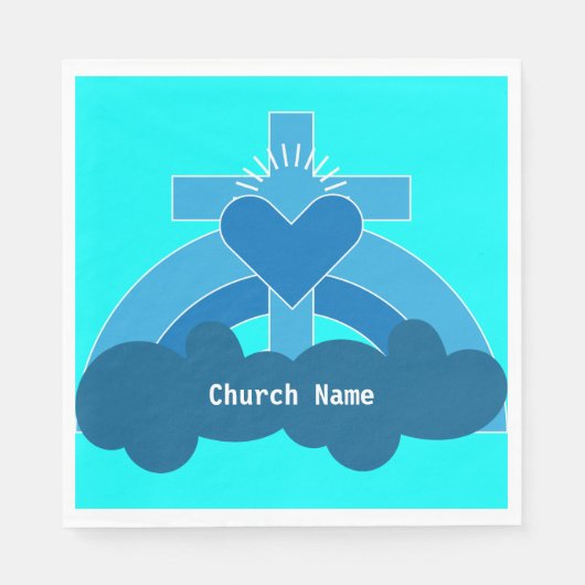 教会の団体とクラブのコーヒーマグ広場 スタンダードランチョンナプキン (正面)