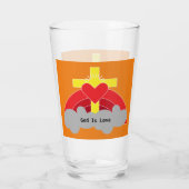 教会の団体とクラブのコーヒーマグ広場 タンブラーグラス (裏面)