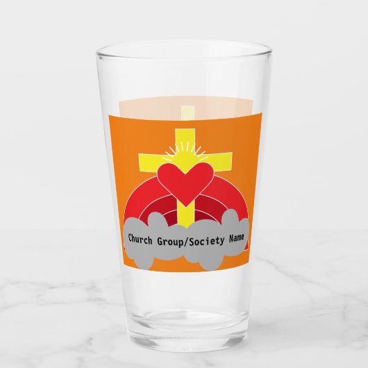 教会の団体とクラブのコーヒーマグ広場 タンブラーグラス (正面)