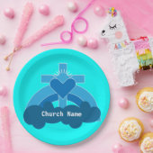 教会の団体とクラブのコーヒーマグ広場 ペーパープレート (パーティー)