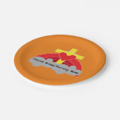 教会の団体とクラブのコーヒーマグ広場 ペーパープレート (アングル)