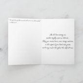 『教会の夕日』哀悼カード カード (内部)