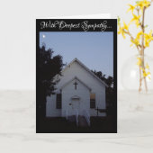 「教会の夕陽」共感カード カード (黄色い花)