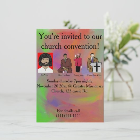 教会の大会 招待状 (スタンド正面)