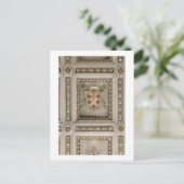 教会の天井裏からのメディチ家の紋章 ポストカード (スタンド正面)