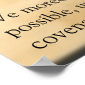 教会の契約ポスター ポスター (角)