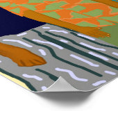 教会の女性プリント ポスター (角)