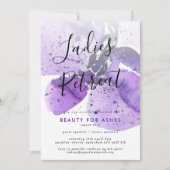 教会の女性向けリトリート/カンファレンス/イベント招待状 招待状 (正面)