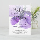 教会の女性向けリトリート/カンファレンス/イベント招待状 招待状 (スタンド正面)