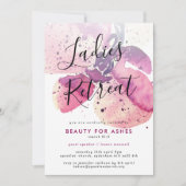 教会の女性向けリトリート/カンファレンス/イベント招待状 招待状 (正面)